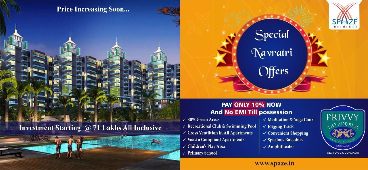 Premium Housing which offers life in the arms of peace & nature at Spaze Privvy The Address in Gurgaon